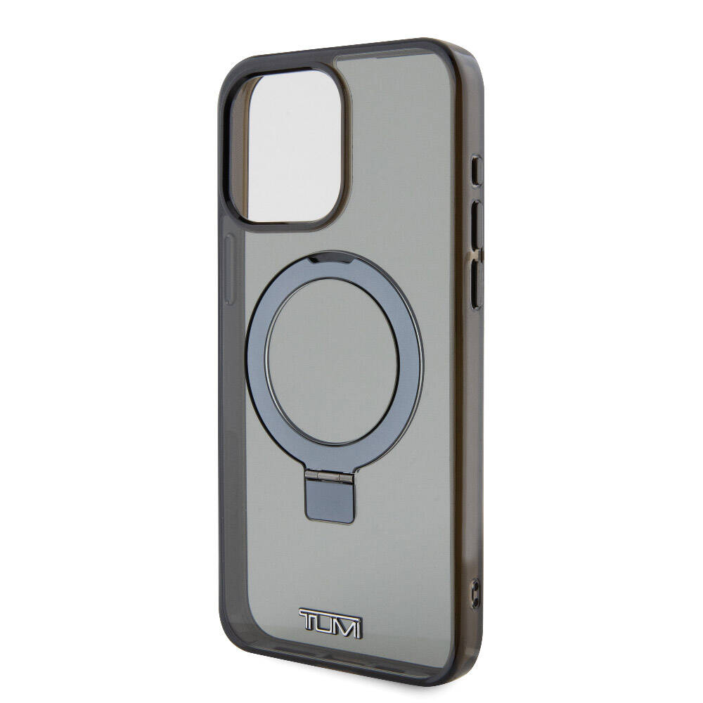 TUMI iPhone 15 Pro Max Orjinal Lisanslı M-safe Şarj Özellikli PC TPU Metal Logolu Ring Standlı Kılıf TUMI iPhone 15 Pro Max Orjinal Lisanslı M-safe Şarj Özellikli PC TPU Metal Logolu Ring Standlı Kılıf